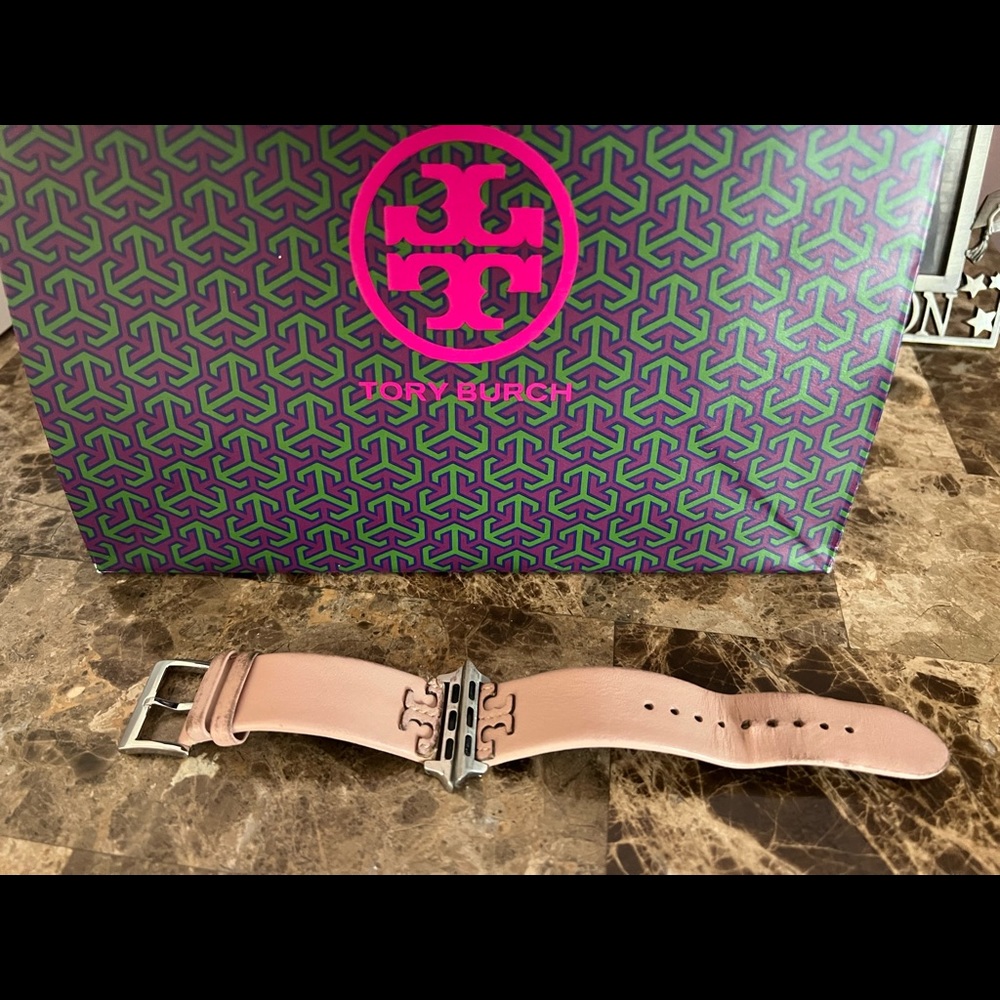 Tory Burch Apple Watch leather band. Fits 38-42mm apple watches